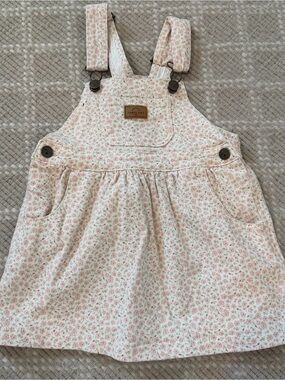 Jamie Kay Floral Overall Dress - Pink & Cream
